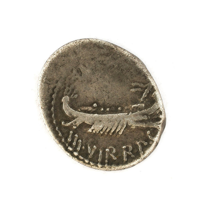 Mark Antony 'Legion XIV' Silver Denarius, 32 - 31 B.C.