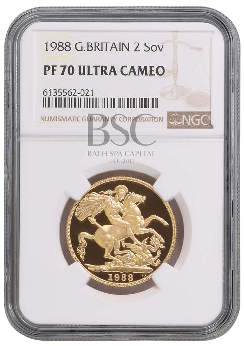 Elizabeth II, 2010 Gold Proof Double Sovereign/Two Pounds NGC PF70 Ultra Cameo
