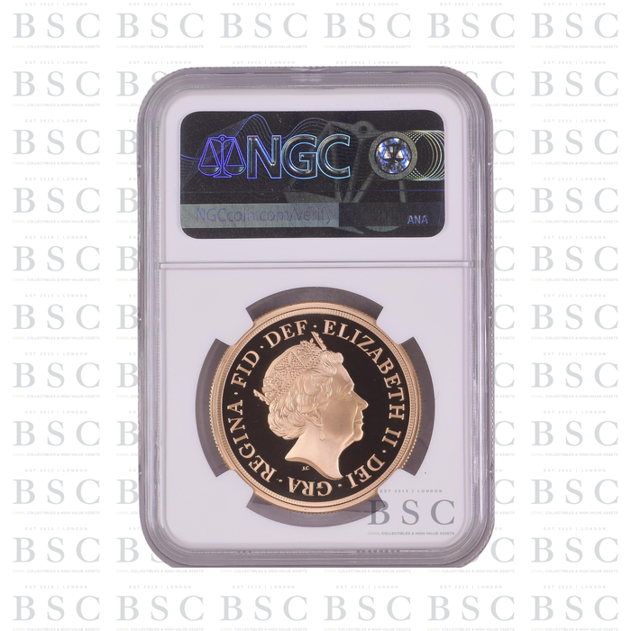 2019 GB £5 Quintuple Sovereign St George Gold Proof Coin PF70 NGC