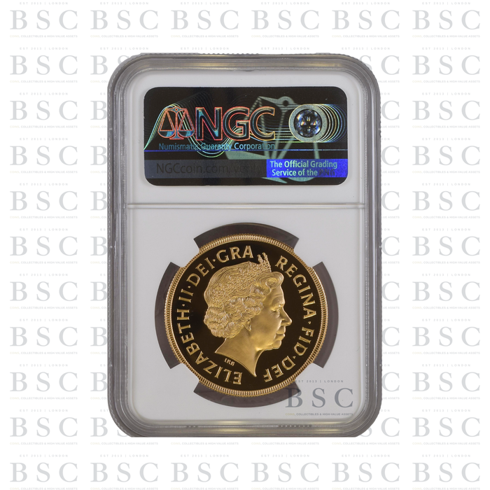 2001 £5 St George Quintuple Sovereign Proof Gold Coin NGC PF69 Ultra Cameo