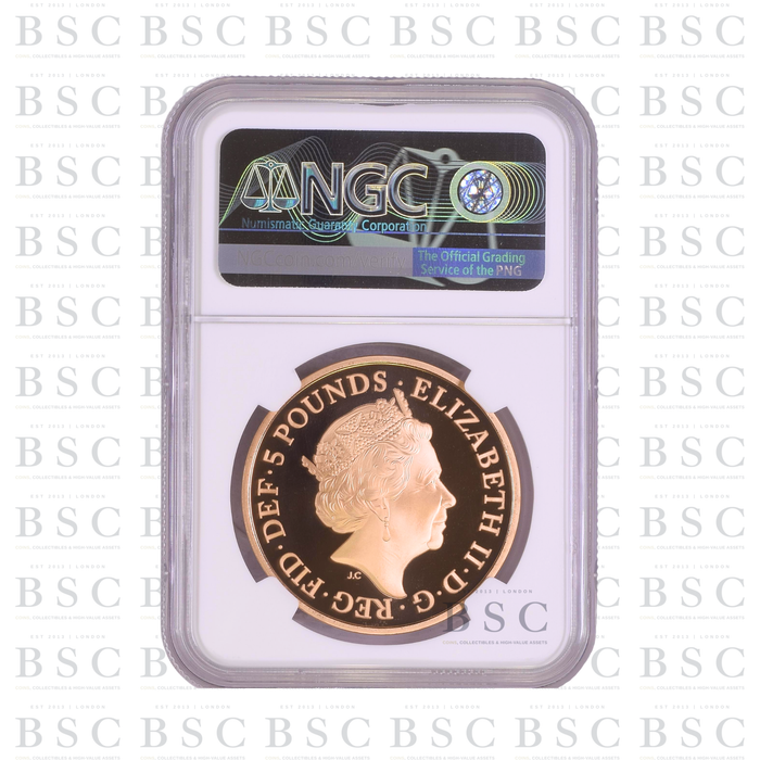 2020 GB £5 British Red Cross Proof Gold Coin PF70 NGC