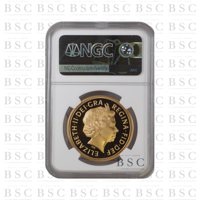 2008 £5 St George Quintuple Sovereign Proof Gold Coin NGC PF69 Ultra Cameo