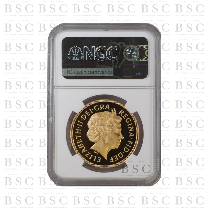 1999 £5 St George Quintuple Sovereign Proof Gold Coin NGC PF69 Ultra Cameo