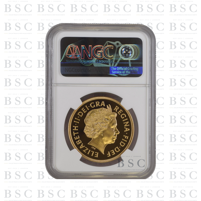 2000 £5 St George Quintuple Sovereign Proof Gold Coin NGC PF69 Ultra Cameo