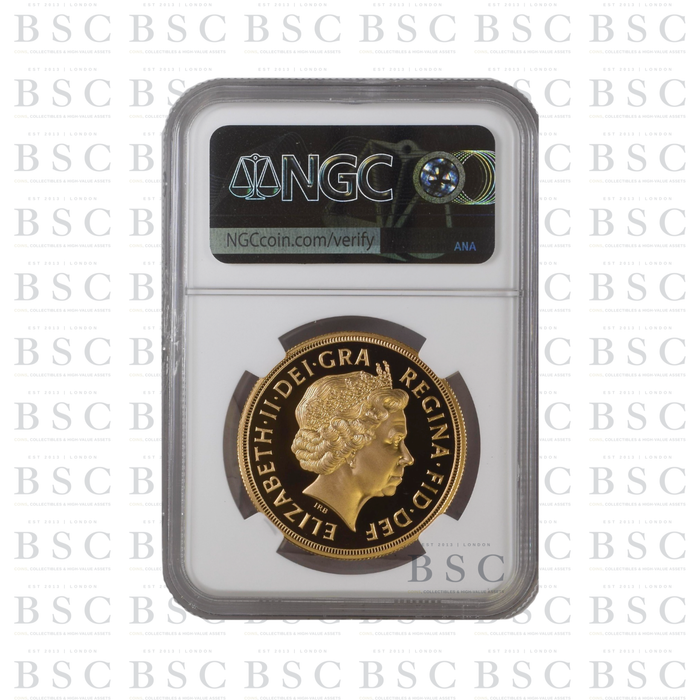 2006 £5 St George Quintuple Sovereign Proof Gold Coin NGC PF70 Ultra Cameo