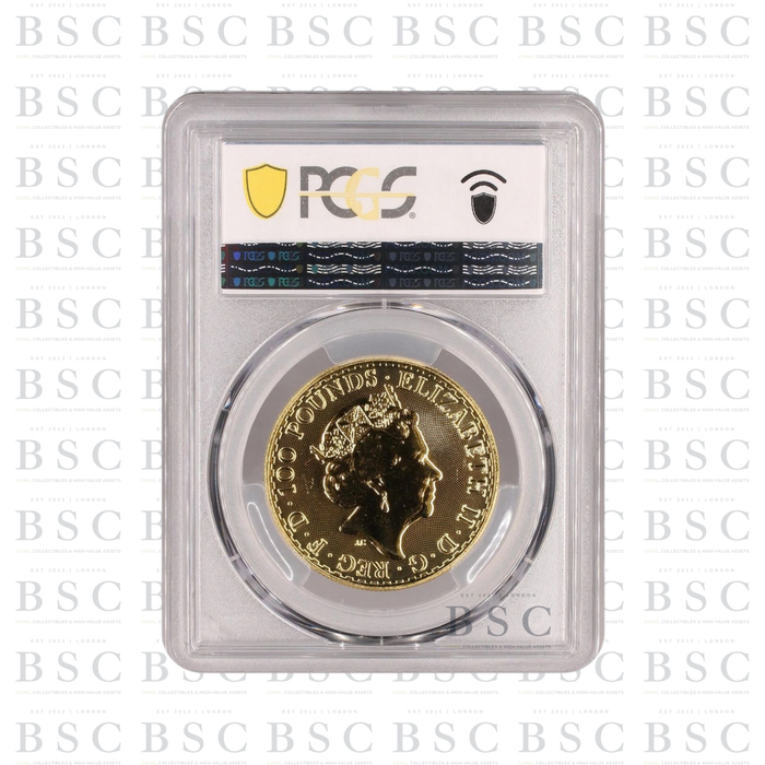 2023 1oz £100 Britannia Queen Elizabeth II Effigy Gold Coin - PCGS MS68