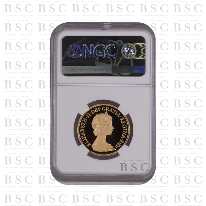 1980 £2 Double Sovereign Proof Gold Coin - NGC PF70 Ultra Cameo