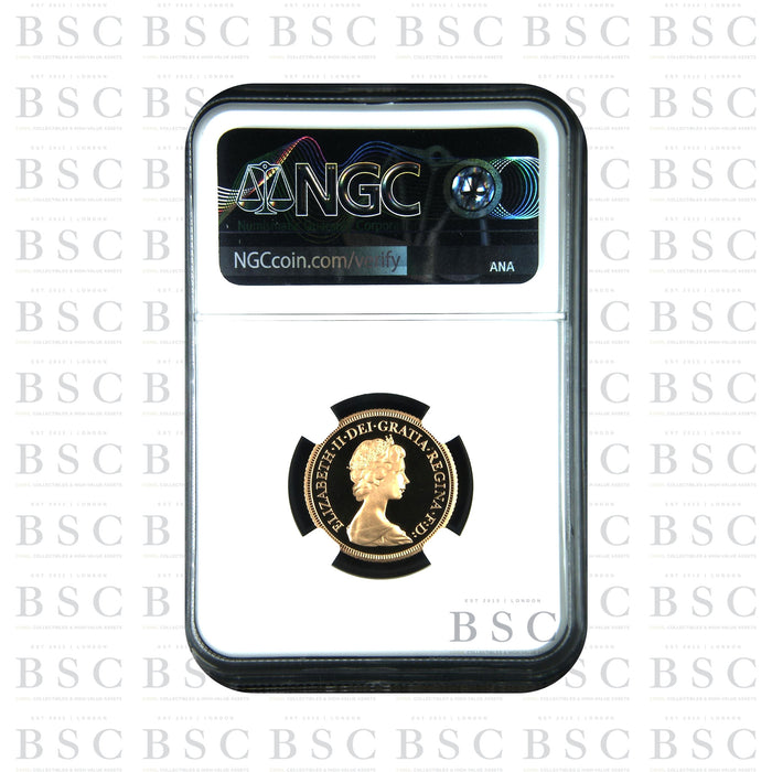 1980 Full Sovereign Proof Gold Coin - NGC PF69 Ultra Cameo