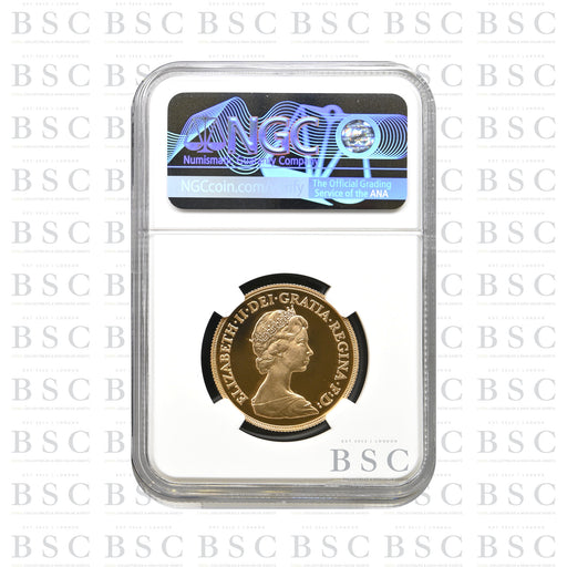 1982 Double Sovereign Second Portrait - Proof Gold Coin - NGC PF69 Ultra Cameo