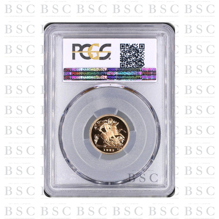 1982 Half Sovereign Proof Gold Coin - PCGS PR69 DCAM
