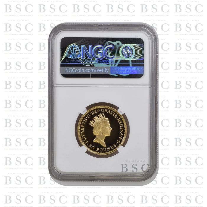 1988 Great Britain £50 1/2oz Britannia Proof Gold Coin - NGC PF70 Ultra Cameo