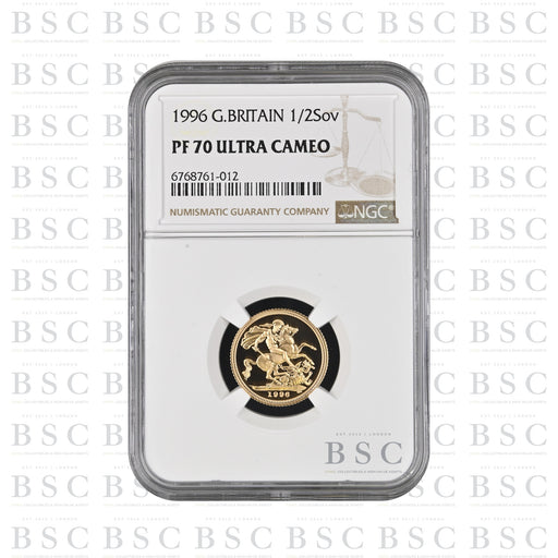 1996 1/2 Sovereign Third Portrait - Proof Gold Coin - NGC PF70 Ultra Cameo