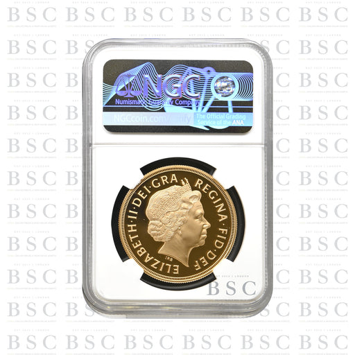 2003 Quintuple Sovereign Fourth Portrait Proof Gold Coin - NGC PF69 Ultra Cameo