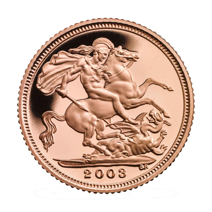 Elizabeth II, 2003 Gold Proof Half Sovereign NGC PF70 Ultra Cameo