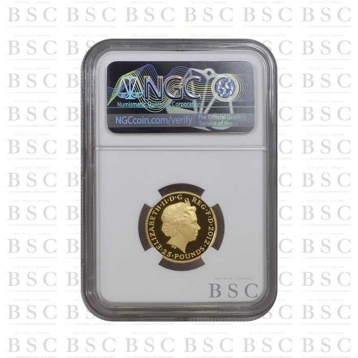 2012 1/4oz £25 Great Britain London Olympics - Stronger - Vulcan Proof Gold Coin - NGC PF69 Ultra Cameo