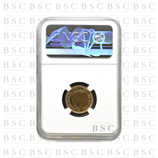 2014 1/2 Sovereign Unfrosted Obv Die - Very Rare Mule Error Coin - Gold Coin - NGC MS69