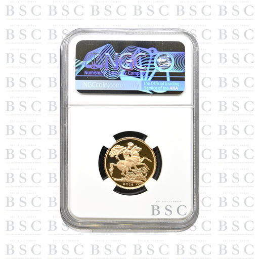 2016 Full Sovereign James Butler Portrait - Proof Gold Coin - NGC PF70 Ultra Cameo