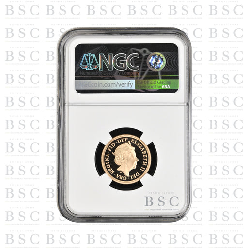 2022 Full Sovereign Piedfort Special Reverse - Platinum Jubilee - Reeded Edge - Proof Gold Coin - NGC PF70 Ultra Cameo - First Releases