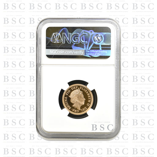2022 Full Sovereign Piedfort Special Reverse - Platinum Jubilee - Reeded Edge - Proof Gold Coin - NGC PF70 Ultra Cameo