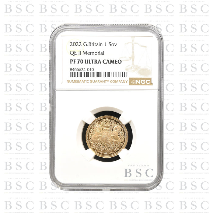 2022 Full Sovereign Special Reverse - Memorial Sovereign Proof Gold Coin - NGC PF70 Ultra Cameo