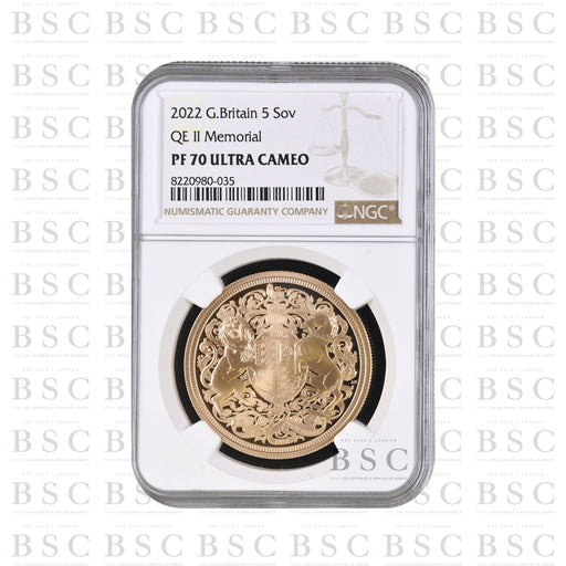 2022 Quintuple Sovereign Special Reverse - Memorial Sovereign Proof Gold Coin - NGC PF70 Ultra Cameo