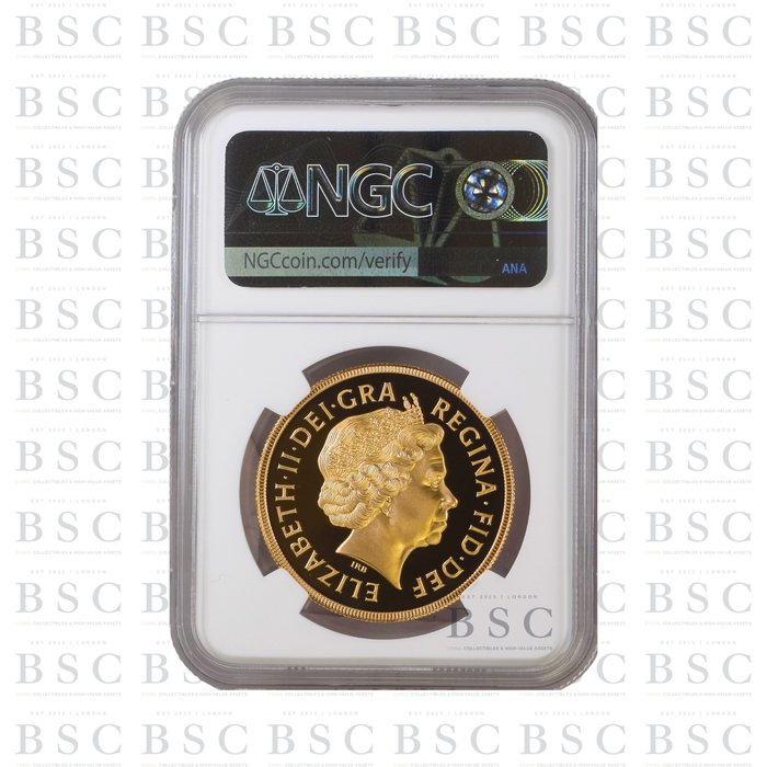 2003 £5 St George Quintuple Sovereign Proof Gold Coin PF70 NGC