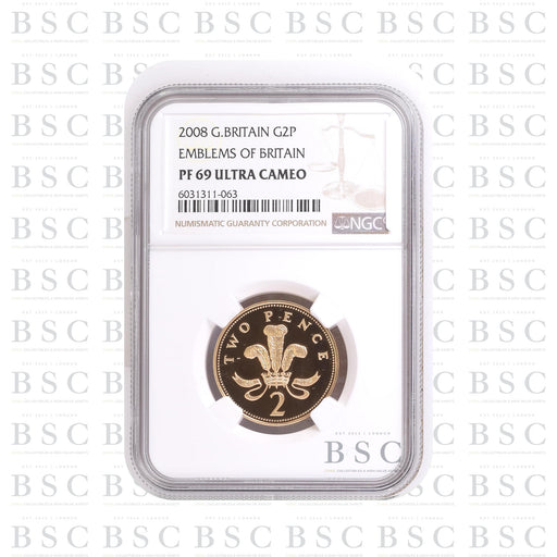 2008 2p Elizabeth II Proof Gold Coin - NGC PF69 Ultra Cameo