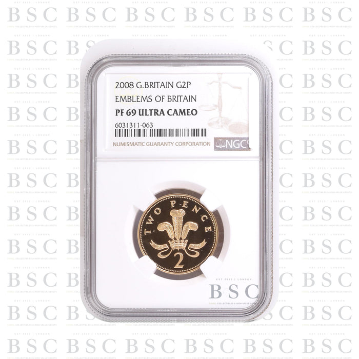 2008 2p Elizabeth II Proof Gold Coin - NGC PF69 Ultra Cameo