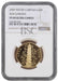 Elizabeth II, 2009 Gold Proof "Kew Gardens" Piedfort Fifty Pence NGC PF69 Ultra Cameo