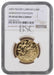 Elizabeth II, 2009 Gold Proof "Normandy Invasion" Piedfort Fifty Pence NGC PF69 Ultra Cameo