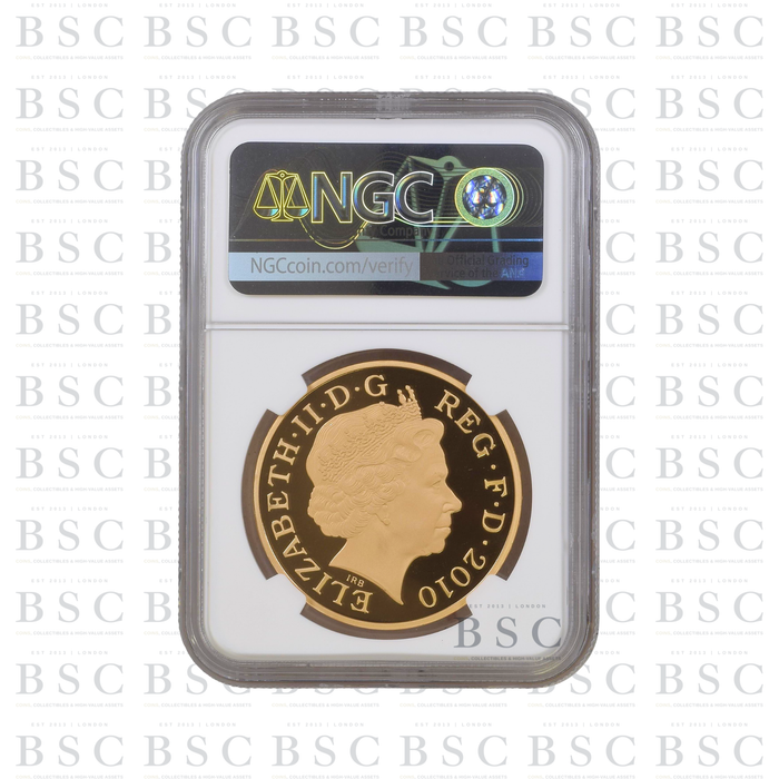 2010 £5 Britain Restoration of the Monarchy Proof Gold Coin PF69 NGC