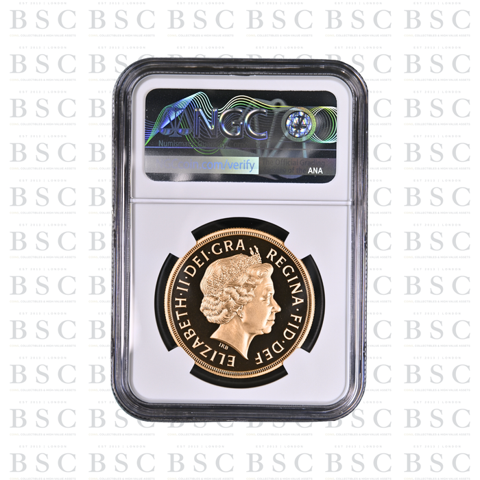 2009 £5 Quintuple Sovereign St George Proof Gold Coin PF69 NGC