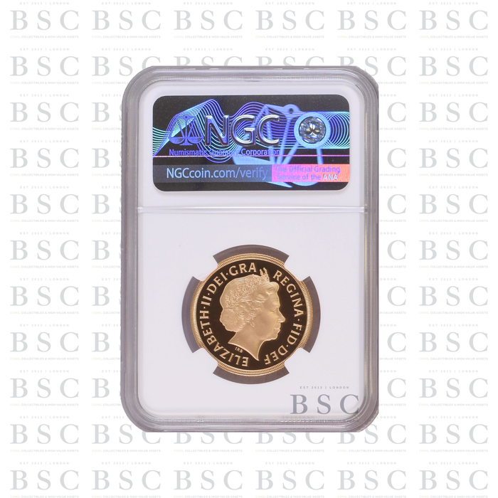 2007 GB £2 Double Sovereign St George Gold Proof Coin PF70 NGC