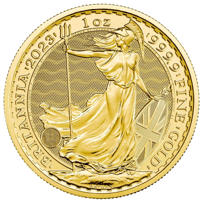 Elizabeth II, 2023 1oz Gold Britannia One Hundred Pounds PCGS MS69