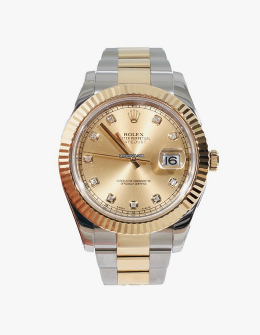 Rolex Datejust II 116333 41mm Champagne Diamond Dial - 2011 Box and Papers