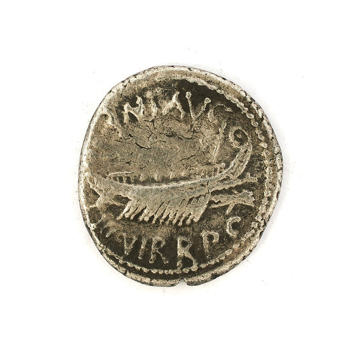 Mark Antony 'Legion VI' Silver Denarius, 32 - 31 B.C.