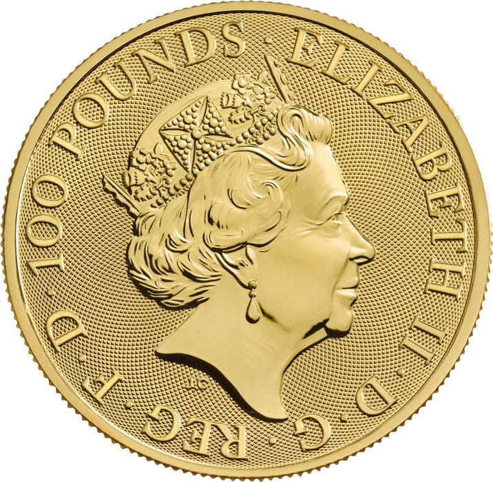 Elizabeth II, 2019 Gold One Hundred Pounds NGC MS69