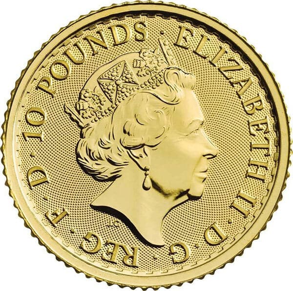 2019 1/10oz GB Britannia Gold Coin - MS70
