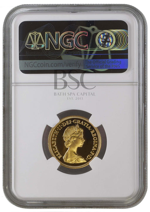 Elizabeth II, 1980 Gold Proof Sovereign NGC PF69 Ultra Cameo