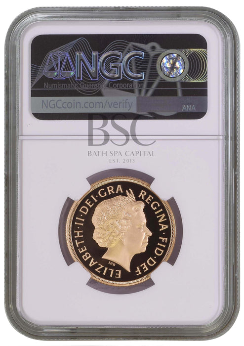 Elizabeth II, 2008 Gold Proof Double Sovereign/Two Pounds NGC PF70 Ultra Cameo