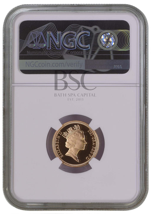 Elizabeth II, 1993 Gold Proof Half Sovereign NGC PF70 Ultra Cameo