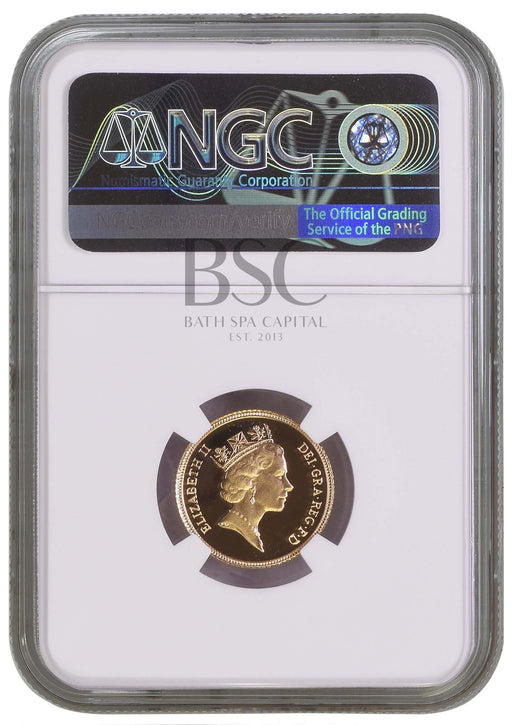 Elizabeth II, 1986 Gold Proof Half Sovereign NGC PF70 Ultra Cameo