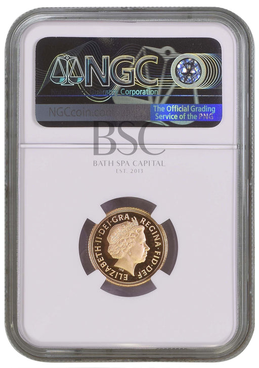Elizabeth II, 2009 Gold Proof Half Sovereign NGC PF70 Ultra Cameo