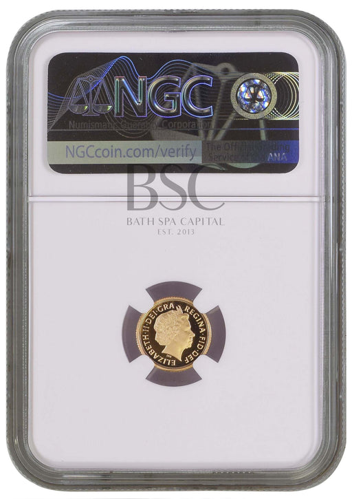 Elizabeth II, 2009 Gold Proof Quarter Sovereign NGC PF70 Ultra Cameo