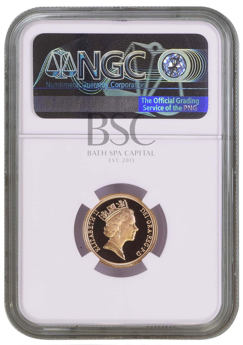Elizabeth II, 1992 Gold Proof Half Sovereign NGC PF70 Ultra Cameo