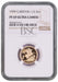 Elizabeth II, 1999 Gold Proof Half Sovereign NGC PF69 Ultra Cameo