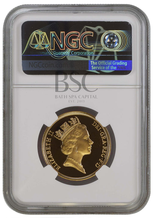 Elizabeth II, 1990 Gold Proof Double Sovereign/Two Pounds NGC PF70 Ultra Cameo