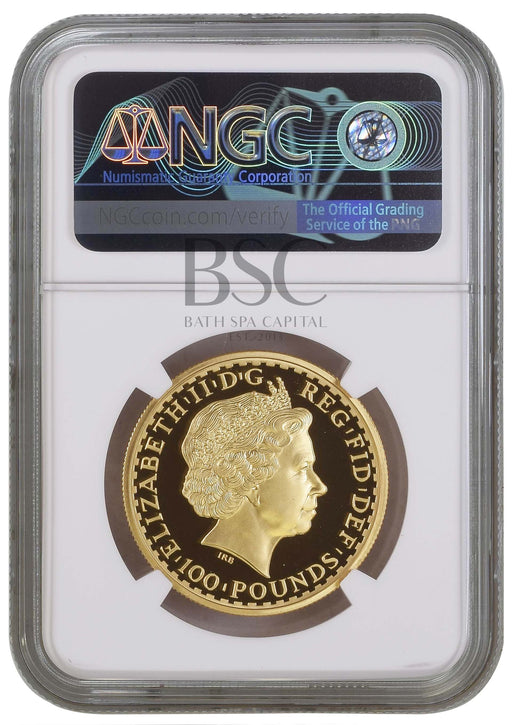 Elizabeth II, 1998 Gold Proof Britannia One Hundred Pounds NGC PF69 Ultra Cameo