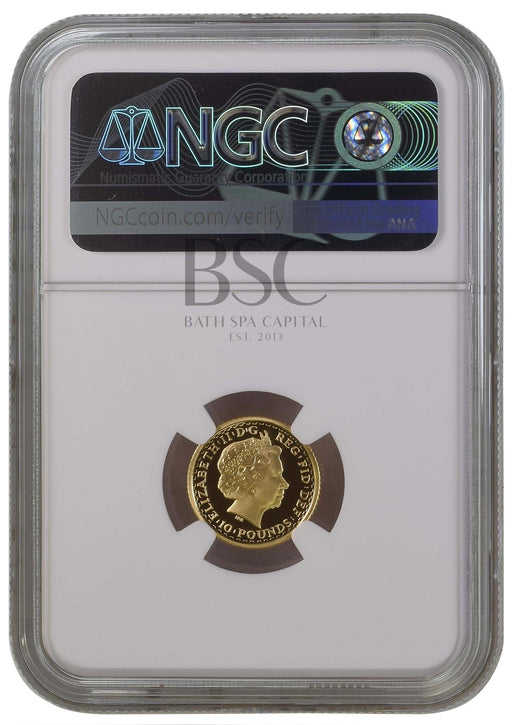 Elizabeth II, 1999 Gold Proof Britannia Ten Pounds NGC PF70 Ultra Cameo