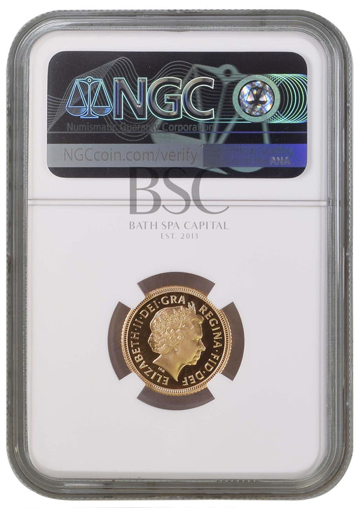 Elizabeth II, 1998 Gold Proof Half Sovereign NGC PF69 Ultra Cameo